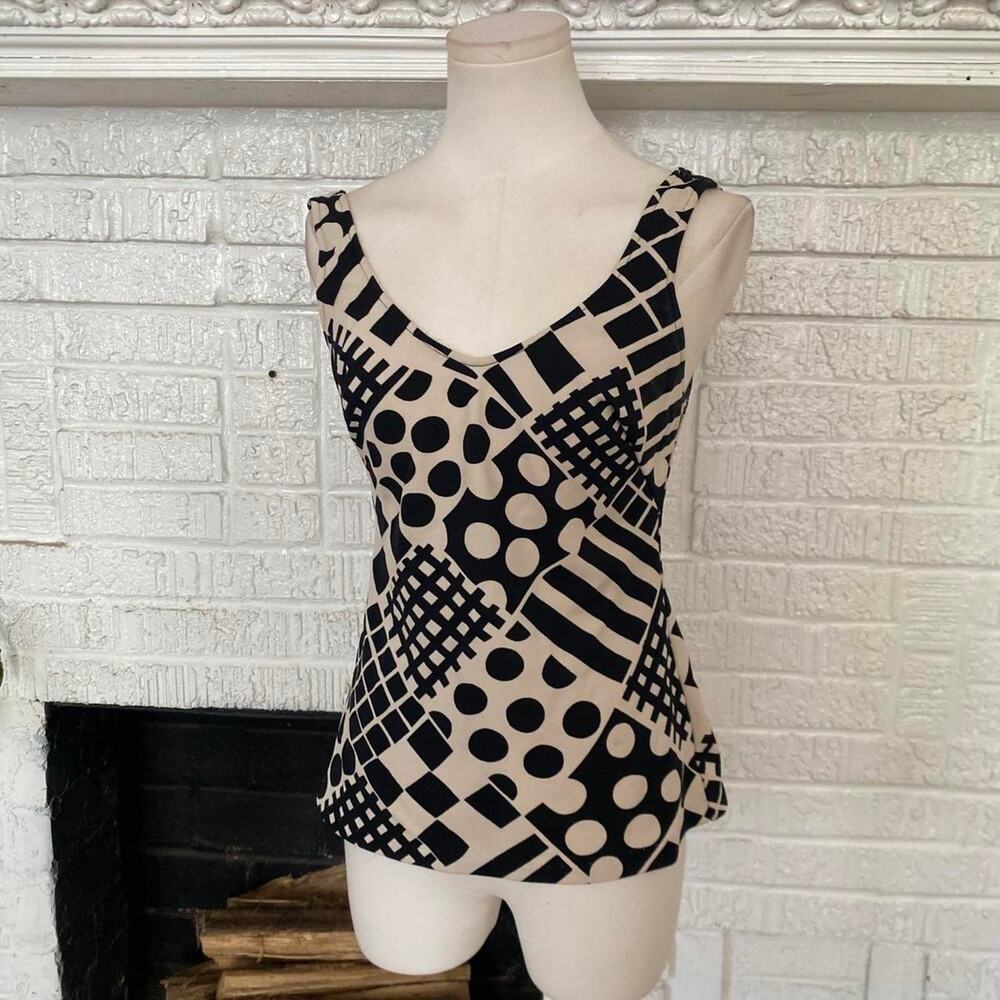 Vintage 50s60s polka dot swim tank